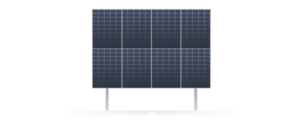 Solarics Aufständerung für Freiflächen-Solaranlagen - horizontal - Komplett-SET - sofort lieferbar für 8 Module
