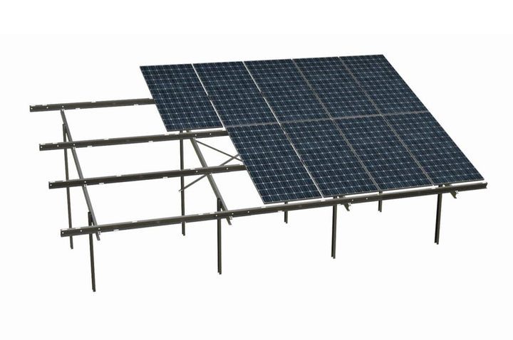 Solarics Aufständerung für Freiflächen-Solaranlagen - vertikal - Komplett-SET - sofort lieferbar für 14 Module
