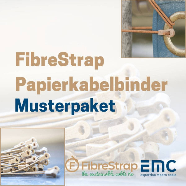 FibreStrap Papierkabelbinder Musterpaket