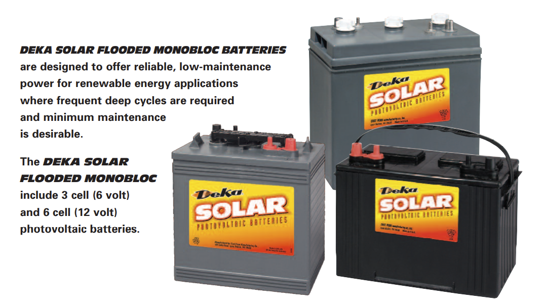 East Penn Manufacturing Company, Inc. - Speicher - Flooded Monobloc 6 Volt Wet (2393) GC15 - Art. 22607