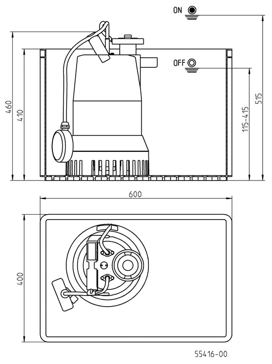 JUNG PUMPEN FLUTBOX PRO 300 - Art. JP50586