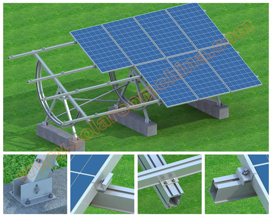 Shaoxing City Solarcom Solar Equipment Co., Ltd. - Montagesysteme - Fully Adjustable ground mounting system SC-VGP2 - Art. 3961