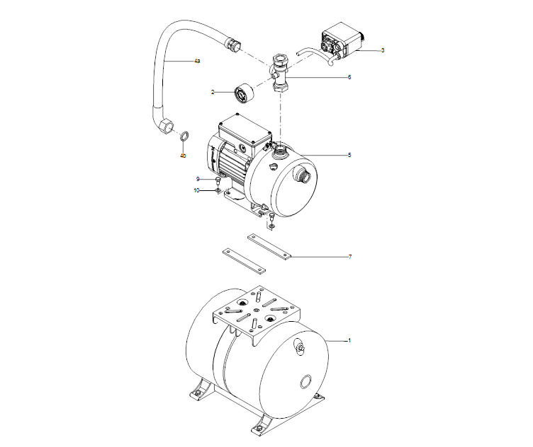 GRUNDFOS Druckerhöhungsanlage JPB 6 A-A-CVBP Art. 4661BTBB