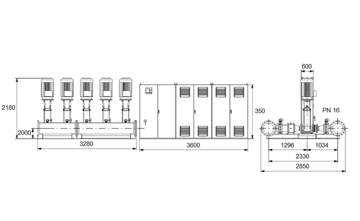 GRUNDFOS Druckerhöhungsanlage Hydro MPC-E 5 CR150-4-1 Art. 96941022