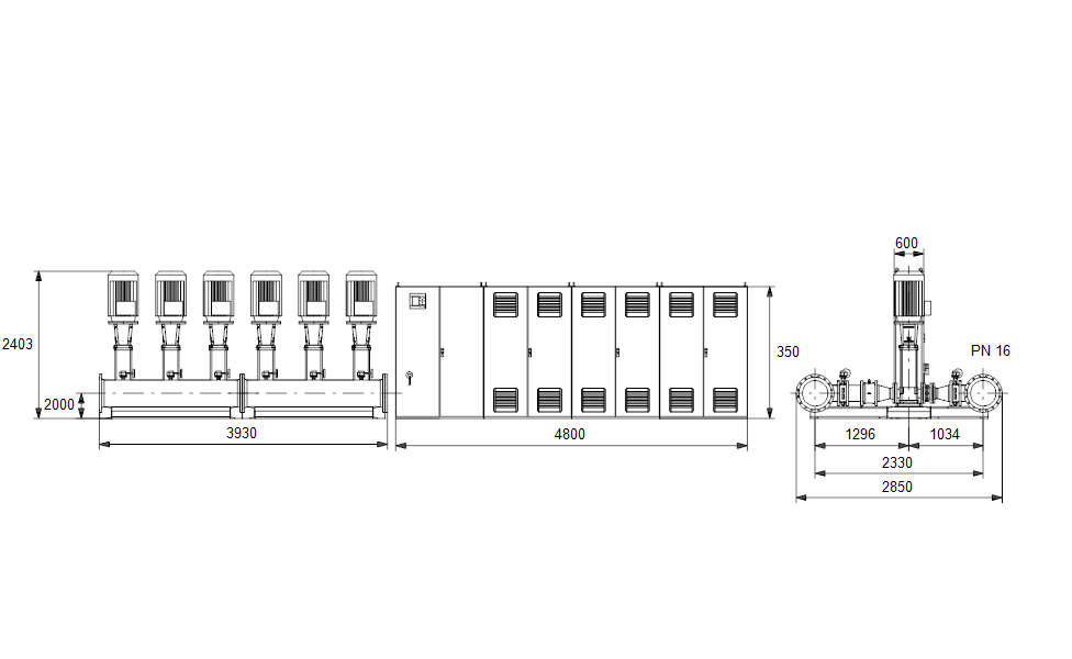 GRUNDFOS Druckerhöhungsanlage Hydro MPC-E 6 CR150-5-2 Art. 96941027