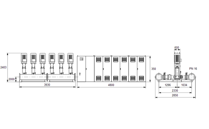 GRUNDFOS Druckerhöhungsanlage Hydro MPC-E 6 CR150-5-2 Art. 96941027