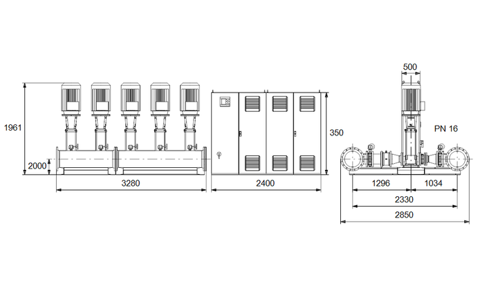 GRUNDFOS Druckerhöhungsanlage Hydro MPC-E 5 CR150-3-2 Art. 96941014