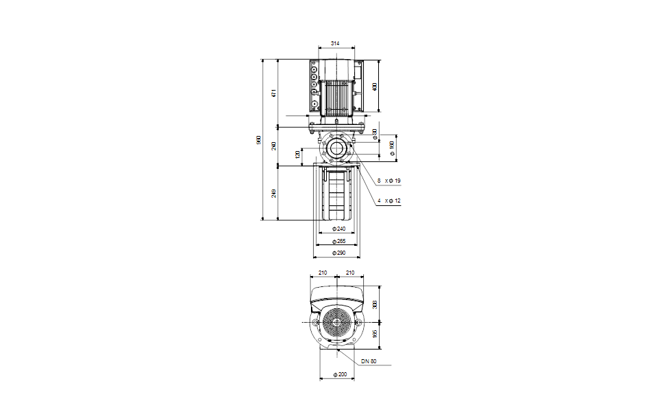 GRUNDFOS Eintauchpumpe MTRE 64-2/2 Art. 96550067