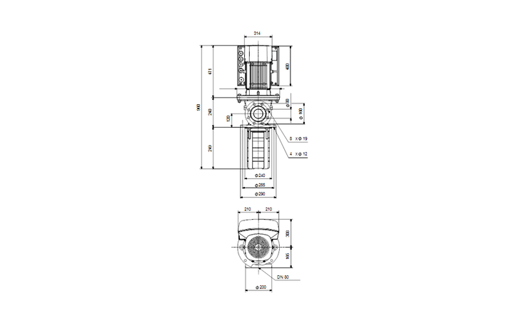 GRUNDFOS Eintauchpumpe MTRE 64-2/2 Art. 96550067