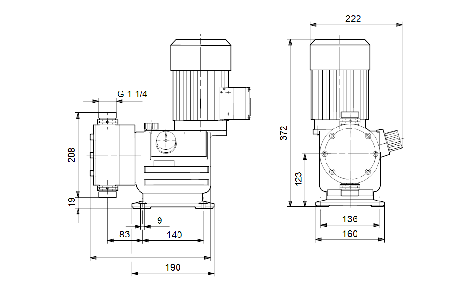 GRUNDFOS  Mechanische Dosierpumpe DMX 321-6 B-PP/E/T-X-E1B4B4 Art. 96719488