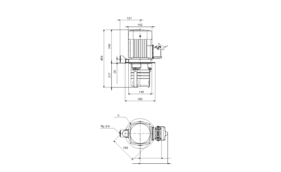 GRUNDFOS Mehrstufige Eintauch-Kreiselpumpe MTH 2-70/4 A-W-A-AQQV Art. 43641274