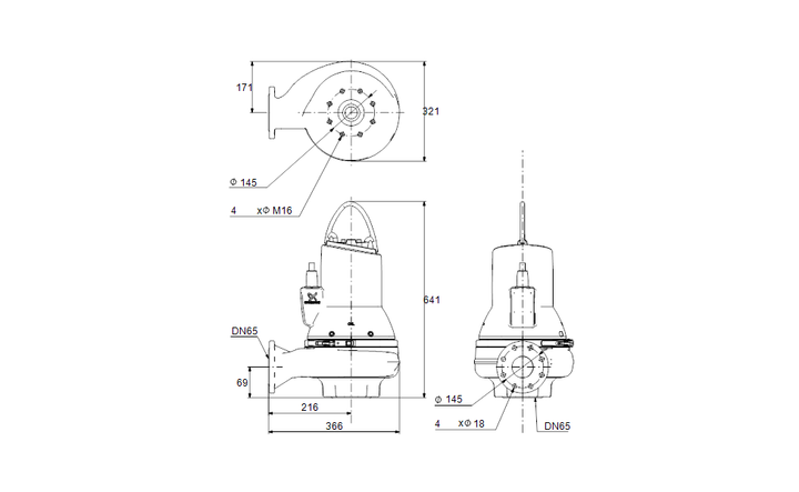 GRUNDFOS Tauchmotorpumpe SL1.50.65 .30.EX.2.50D.B Art. 96857882