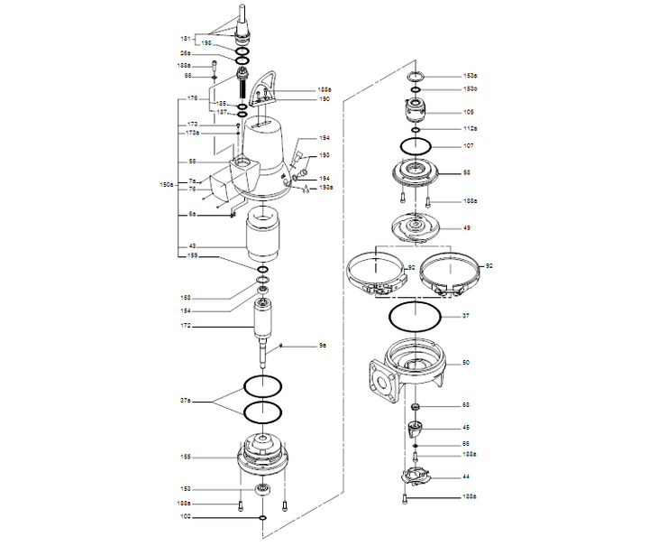 GRUNDFOS Tauchmotorpumpe SEG.40.40.2.50B Art. 96075917