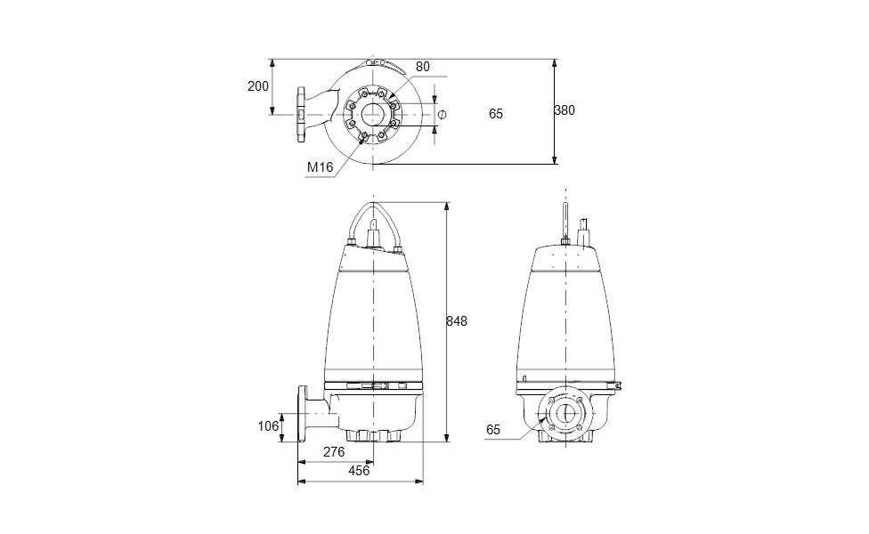 GRUNDFOS Tauchmotorpumpe SEV.65.65.40.EX.2.51D Art. 96047733