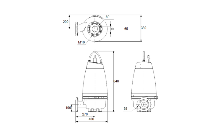 GRUNDFOS Tauchmotorpumpe SEV.65.65.40.EX.2.51D Art. 96047733