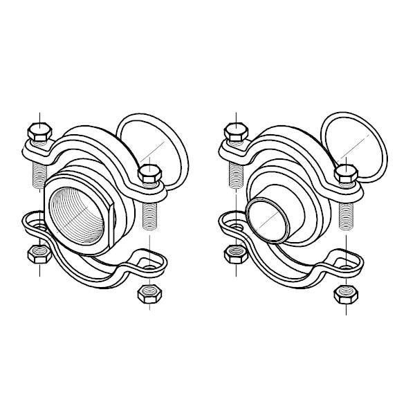 GRUNDFOS FlexiClamp Adapter mit Schweißanschluss Art. 335251