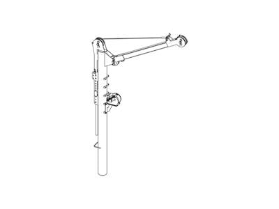 GRUNDFOS Kranarm mit Winde 6AF, 100 kg Art. 95036845