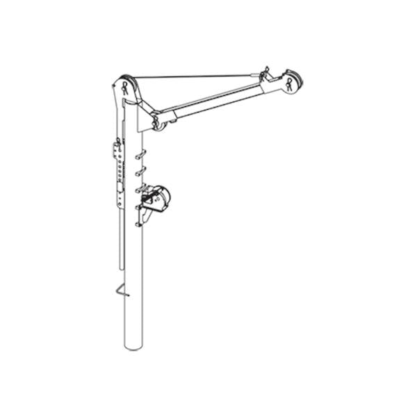 GRUNDFOS Kranarm mit Winde 12AF, 500 kg Art. 95036950