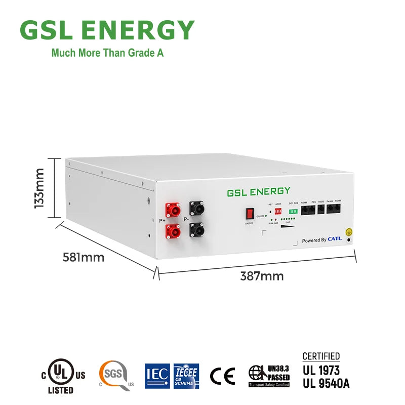 Shenzhen GSL Energy Co., Ltd. - Speicher - GSL CATL 48V 100Ah Battery GSL48100-3U-012 - Art. 20996