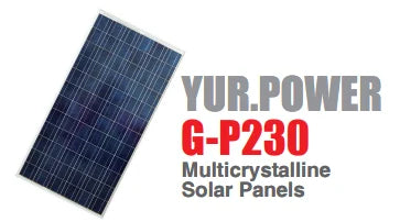 Yuraku Pte Ltd. - Solarmodul - G-P230 G-P230 - Art. 185536