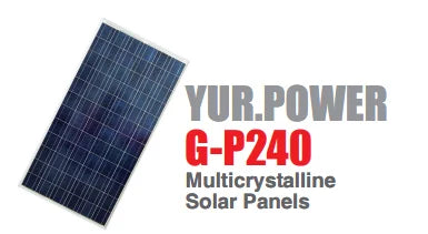 Yuraku Pte Ltd. - Solarmodul - G-P240 G-P240 - Art. 185538