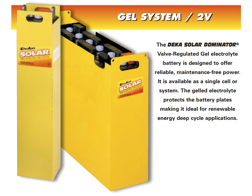 East Penn Manufacturing Company, Inc. - Speicher - Gel Systems 2V G45 (1581) G45-9 - Art. 22660