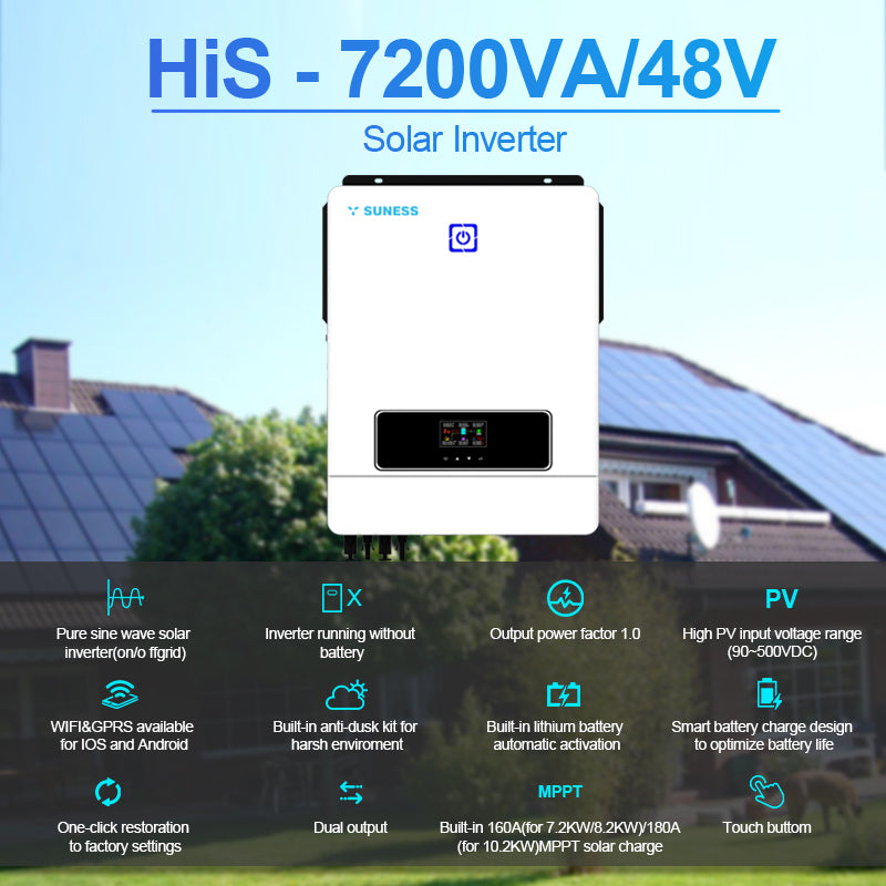 Shenzhen Youess Energy Storage Technology Co., Ltd - Wechselrichter - HIS-7200-10200VA/48V HIS-8200VA/48V - Art. 52173