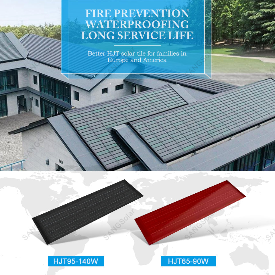 Beijing Shan Hu International Technology Co., Ltd. - Solarmodul - HJT BIPV Plane PV Solar Tile-HL-XWB13 T01130-140 Plane PV Solar Tile-HL-XWB13 T01130 - Art. 225433