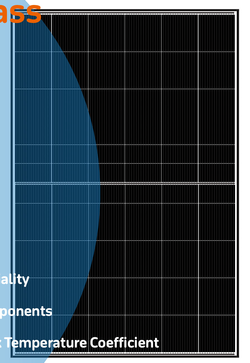 Hanover Solar GmbH - Solarmodul - HJT Bifacial 450W HS450-HJT-108 - Art. 229889