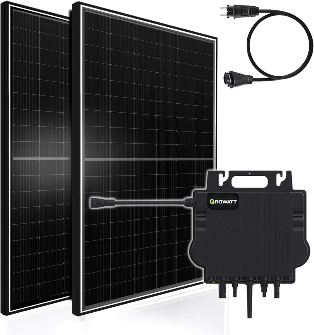 HOYMILES + GROWATT Balkonkraftwerk 1170W mit Wechselrichter HMS800