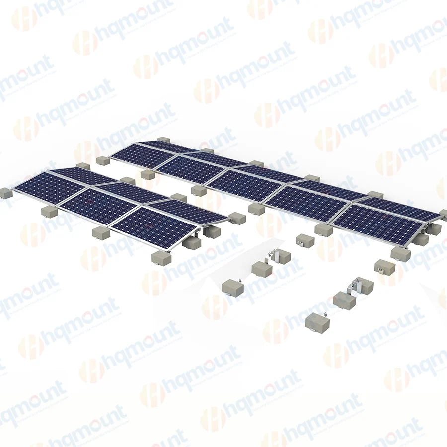 Xiamen HQ Mount Tech Co., Ltd - Montagesysteme - HQ-BR2 Simple Structure Solar Ballast Mounting ... HQ-BR2 - Art. 9438