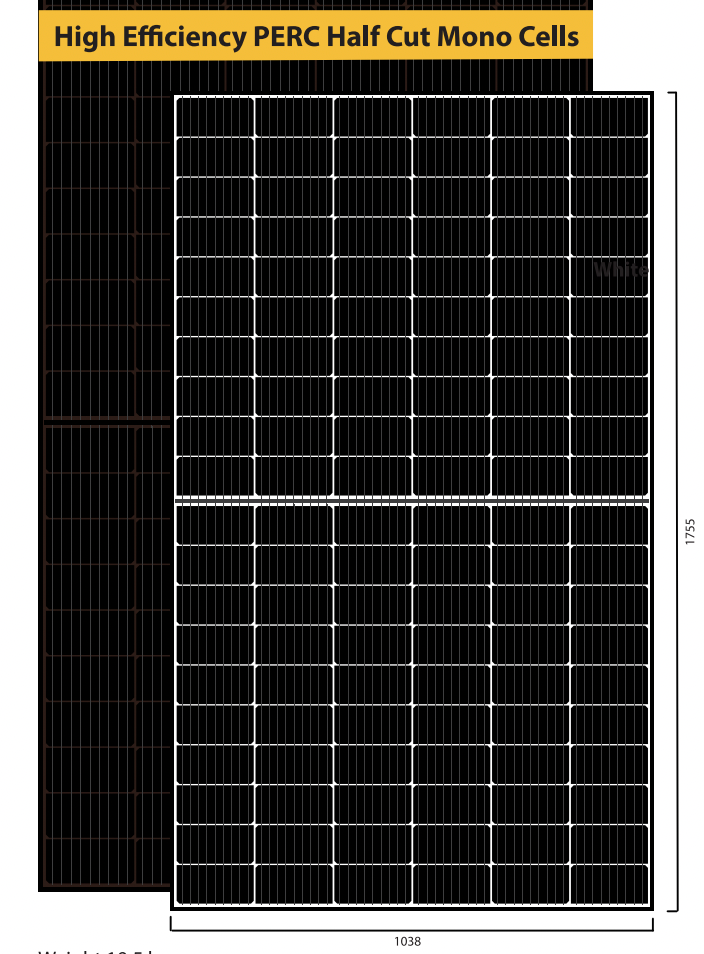 Hanover Solar GmbH - Solarmodul - HS380M-60-166 HW HB HS380M-60-166 - Art. 229884