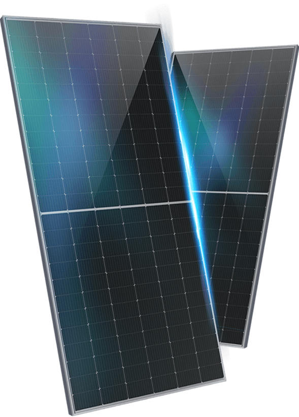 HY Solar HY-NT10/54GDF 455 W 445-465 – Bifacial N-Type Black Frame – 455W Solarmodul