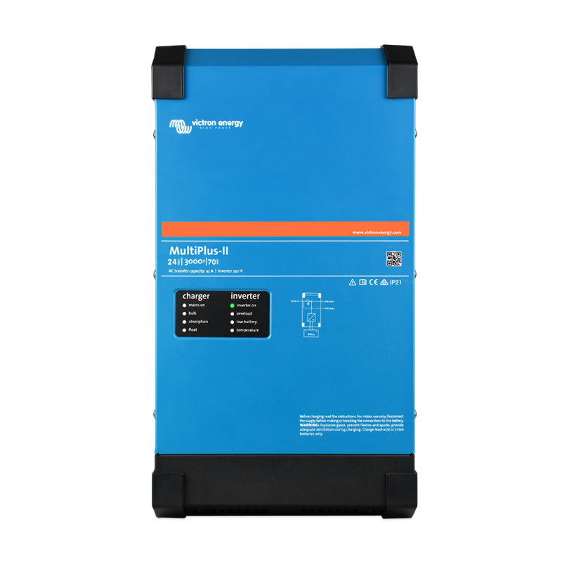 Hybrid-Solarwechselrichter Victron Energy MultiPlus-II 24/3000/70-32 (3kVa 24V 2.4 kW 1 Phasen)