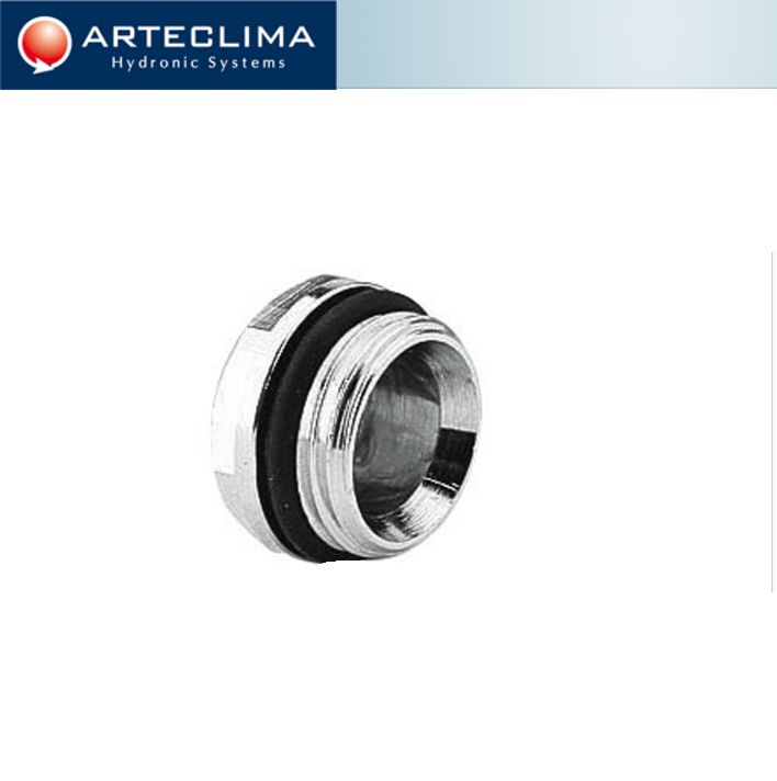 Verchromter Stecker für Arteclima-Verteiler mit O-RING-Dichtung Code AC62134C