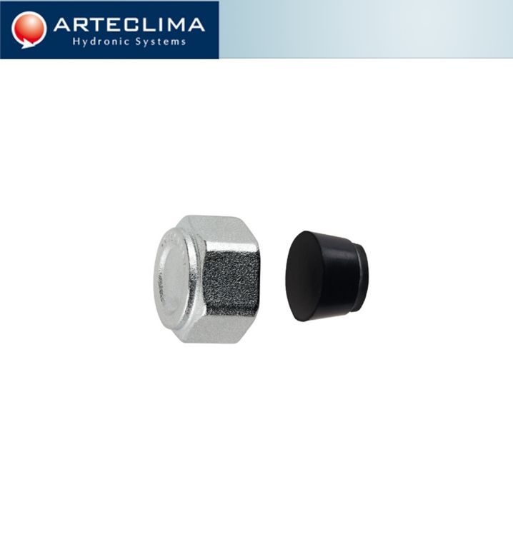 Arteclima Blindkappe verchromt für Kollektoren mit Verschlusskit Code AC623C