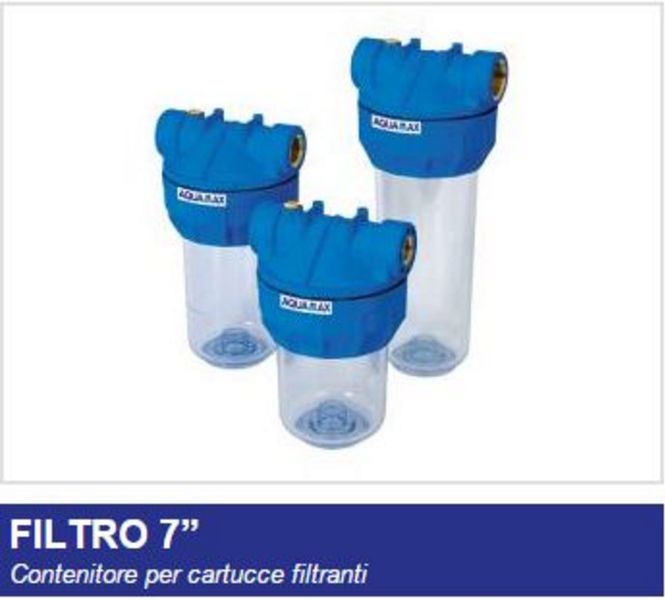 Aquamax Behälter für mittlere Filterkartuschen 7" 3/4" 3 Wege 10140025 217