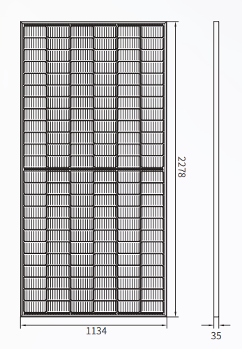 Jinneng Clean Energy Technology Ltd. - Solarmodul - JNMM144-535~555 Transperent Backsheet JNMM144-545 - Art. 214986