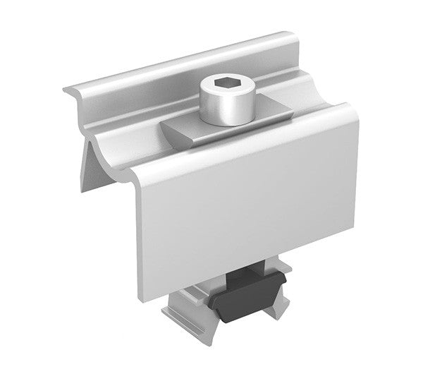 K2 Systems EC UNIVERSAL CLAMP ONEEND SILVER 30-42MM Universal Endklemme Mit Einfacher Klickfunktion