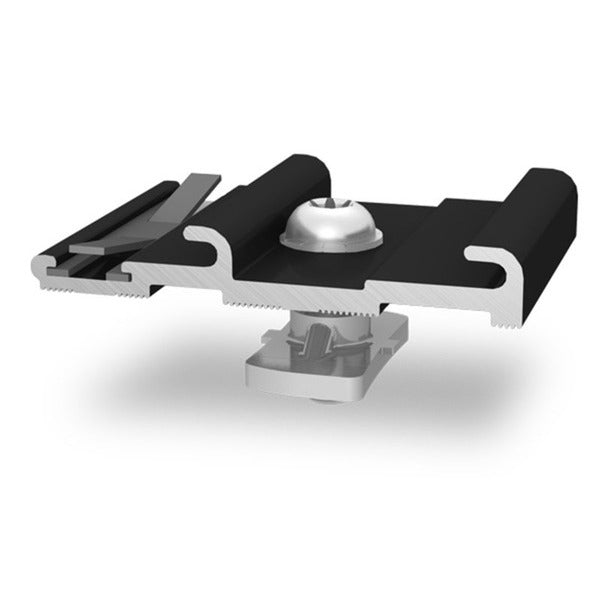 K2 Systems Kreuzverbinder Insertion rail Cross con. black SU=20 – K2 Systems