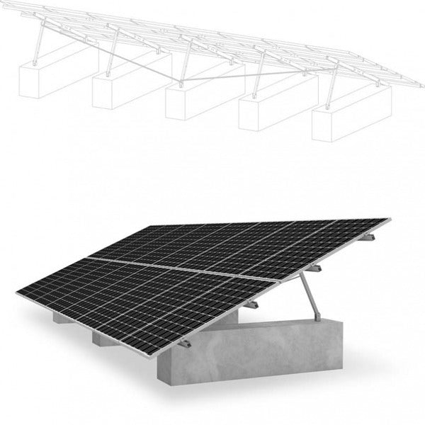 K2 Systems Montagekit P A-Rack 15/20/25° 1.3kN/qm – Solarics GmbH