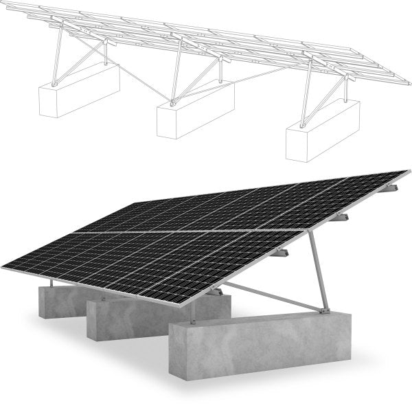 K2 Systems Montagekit P P Rack 15/20/25° 0.8kN/qm – K2 Systems