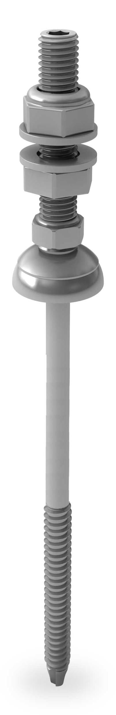 K2 Systems Solarbefestiger 195 mm M10x50 für Stahlunterkonstruktion – K2 Systems