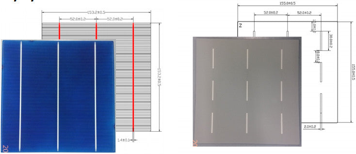 KL Solar Company Pvt. Ltd - Zellen - KL156PB3 P63BB 4,23 - Art. 14527