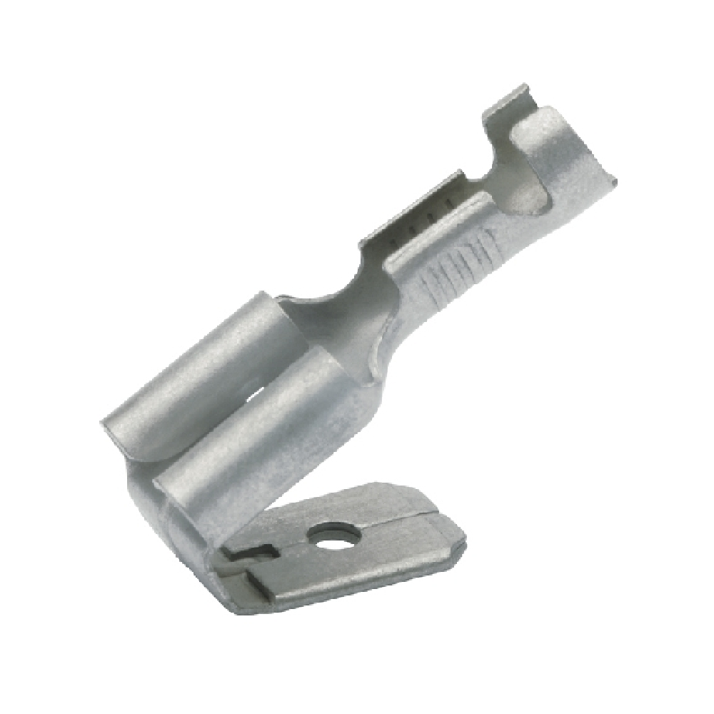 KLAUKE Flachsteckhülse n. DIN 6,3x0,8mm 1,5-2,5qmm VZ stahl -Art.1730ST