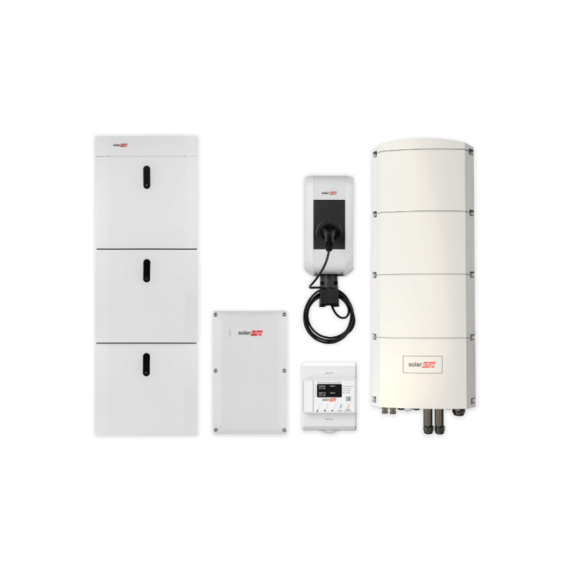Kombipaket SolarEdge Home Ersatzstrom mit Ladestation, SE10K-RWB48 + 14,55 kWh