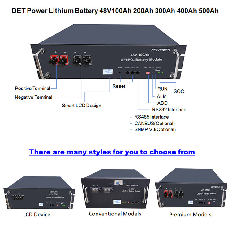 Det Power Technology Co., Ltd - Speicher - LFP50-48/LFP100-48/LFP200-48 LFP200-48 - Art. 20157