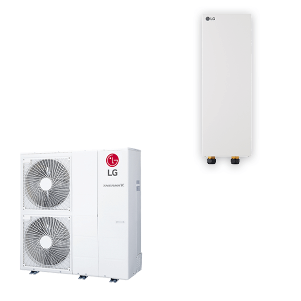 LG THERMA V R32 Monobloc S Luft/Wasser-Wärmepumpe 14 kW Set
