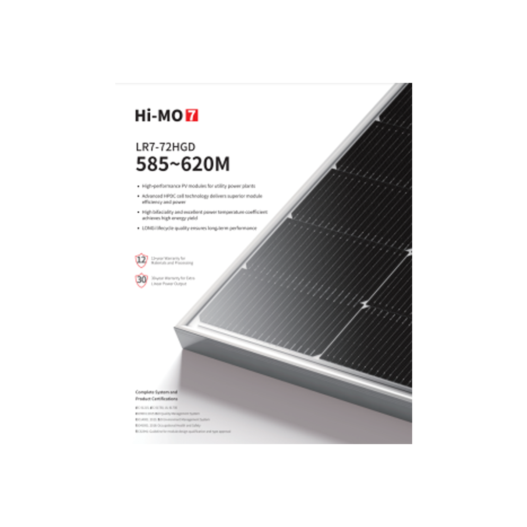 LONGi LR7-72HGD-590M 585-620 Silver Frame