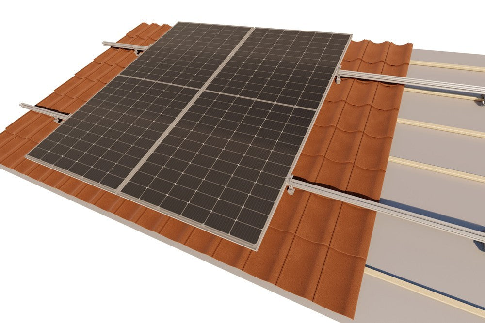Alkor Alüminyum Enerji İnşaat San. ve Tic. A.Ş. - Montagesysteme - Length Adjustable - Tile Roof Length Adjustable - Tile Roof - Art. 10706